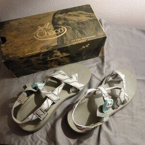 CHACO WOMENS ZCLOUD 2 CANDY GRAY ATHLETIC SANDALS SIZE 9, MEDIUM